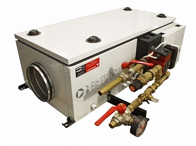 Компактная моноблочная приточная установка Колибри-1000 WATER с автоматикой GTC